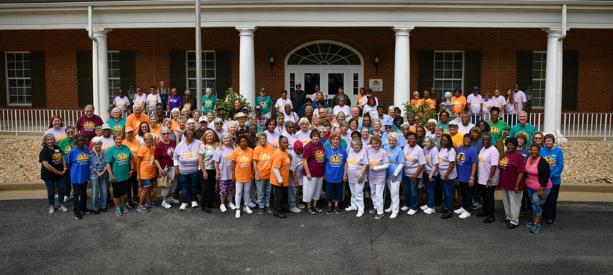 Active Life members in front of the Active Life Center